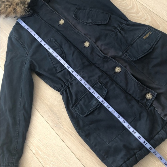 Abercrombie & Fitch Navy Winter Parka Jacket - Picture 12 of 13